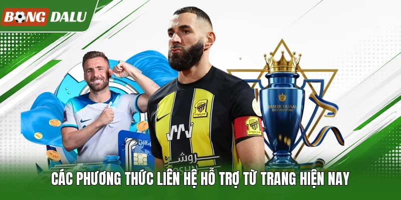 Các phương thức liên hệ hỗ trợ từ trang hiện nay